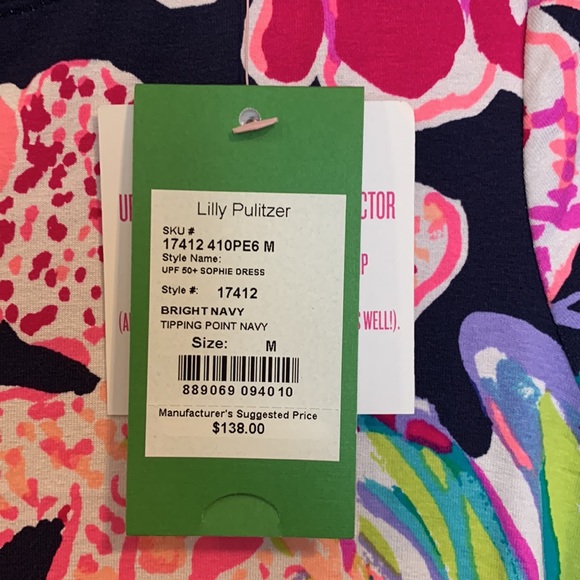 New with Tags Lilly Pulitzer Sophie Dress Tipping Point Navy Size:Medium - Picture 7 of 8